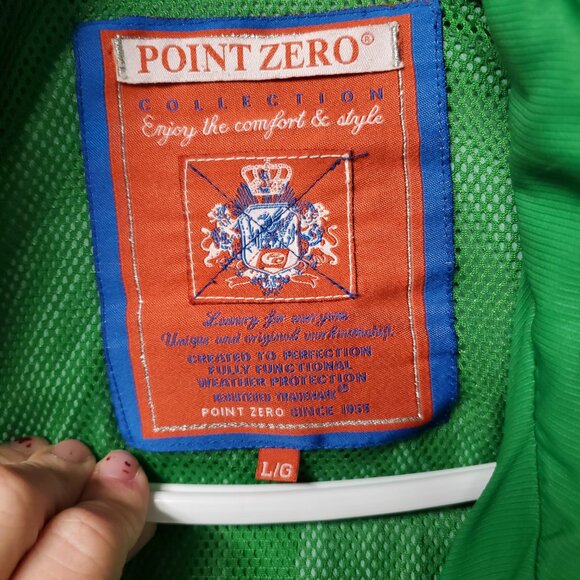 Point Zero Size Large Green Zip up jacket - Picture 9 of 12